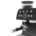 Macchina da caffè espresso manuale con macinacaffè integrato Smeg EGF03BLMEU Nero opaco dettaglio