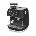 Macchina da caffè espresso manuale con macinacaffè integrato Smeg EGF03BLMEU Nero opaco