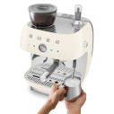 Macchina da caffè espresso manuale con macinacaffè integrato Smeg EGF03CREU Panna dettaglio