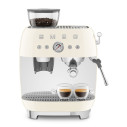 Macchina da caffè espresso manuale con macinacaffè integrato Smeg EGF03CREU Panna 