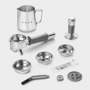 Macchina da caffè espresso manuale con macinacaffè integrato Smeg EGF03CREU Panna accessori inclusi
