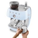 Macchina da caffè espresso manuale con macinacaffè integrato Smeg EGF03PBEU Azzurro dettaglio