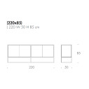 Madia Coral T8632S Tonin Casa dimensioni