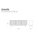 Madia Honey T6113AS Tonin Casa dimensioni