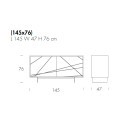 Madia Maya T8630Tonin Casa dimensioni