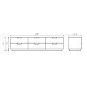 Madia Zero.16 a 6 cassetti H 49 Devina Nais dimensioni
