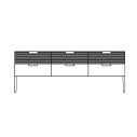Madia Zero.16 a 6 cassetti H 74 Devina Nais 3 cassetti lavorati