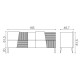 Madia Zero.16 Devina Nais composizione L 185 H 81,5 P 50,5