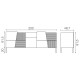 Madia Zero.16 Devina Nais  composizione L 200 H 81,5 P 50,5