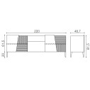 Madia Zero.16 Devina Nais  composizione L 220 H 81,5 P 50,5