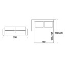 Madison Divano-Letto 3 posti Maxi Felis dimensioni