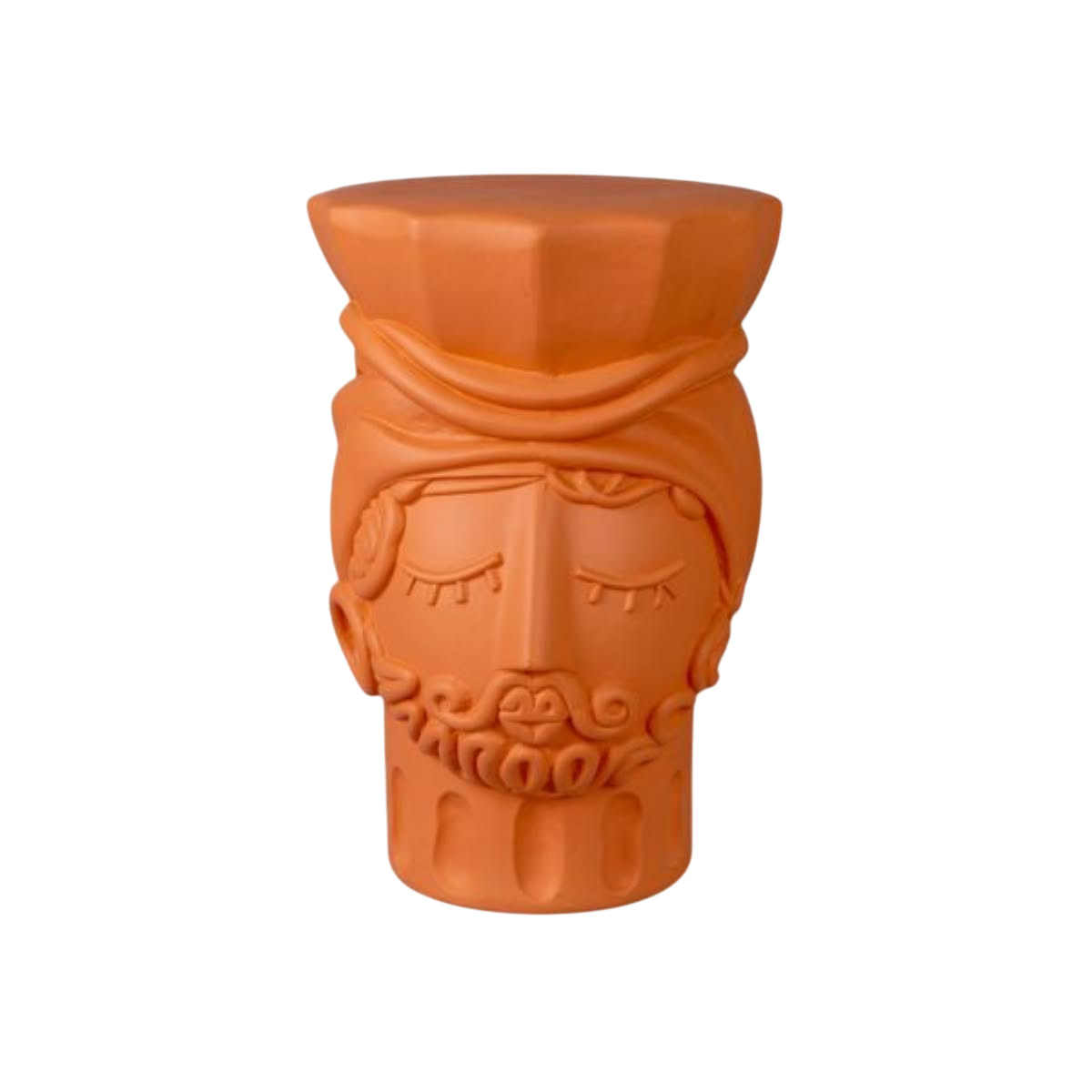 Magna Graecia Sgabello Uomo in Terracotta