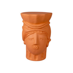 Magna Graecia Sgabello Donna in Terracotta