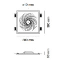 Mandala 5515A Rosone decorativo 9010 novantadieci dimensioni