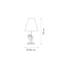 FontanaArte Mano lampada da tavolo dimensioni