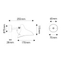 Mantis BS5 Mini Lampada da parete DCW éditions dimensioni