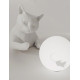 Maoo CT312AB INT bianco lampada da tavolo Karman ambientazione