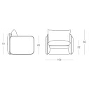 Mara Poltrona Slide Design dimensioni poltrona
