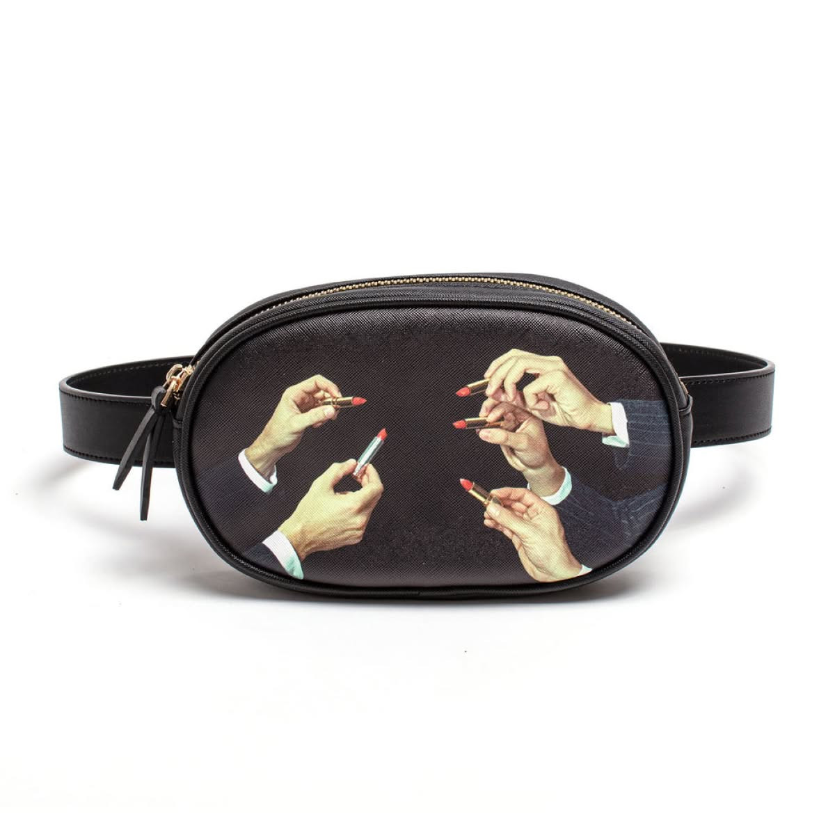 Borsa a Tracolla-Marsupio Black Lipsticks Seletti