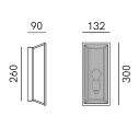Massira 295.10.MM lampada da parete Il Fanale dimensioni