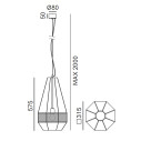 Massira 295.01.MM lampada a sospensione Il Fanale dimensioni