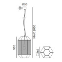 Massira 295.02.MM lampada a sospensione Il Fanale dimensioni