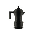 Alessi MDL02/1 BB Pulcina Caffettiera espresso Nero 1 Tazza vista