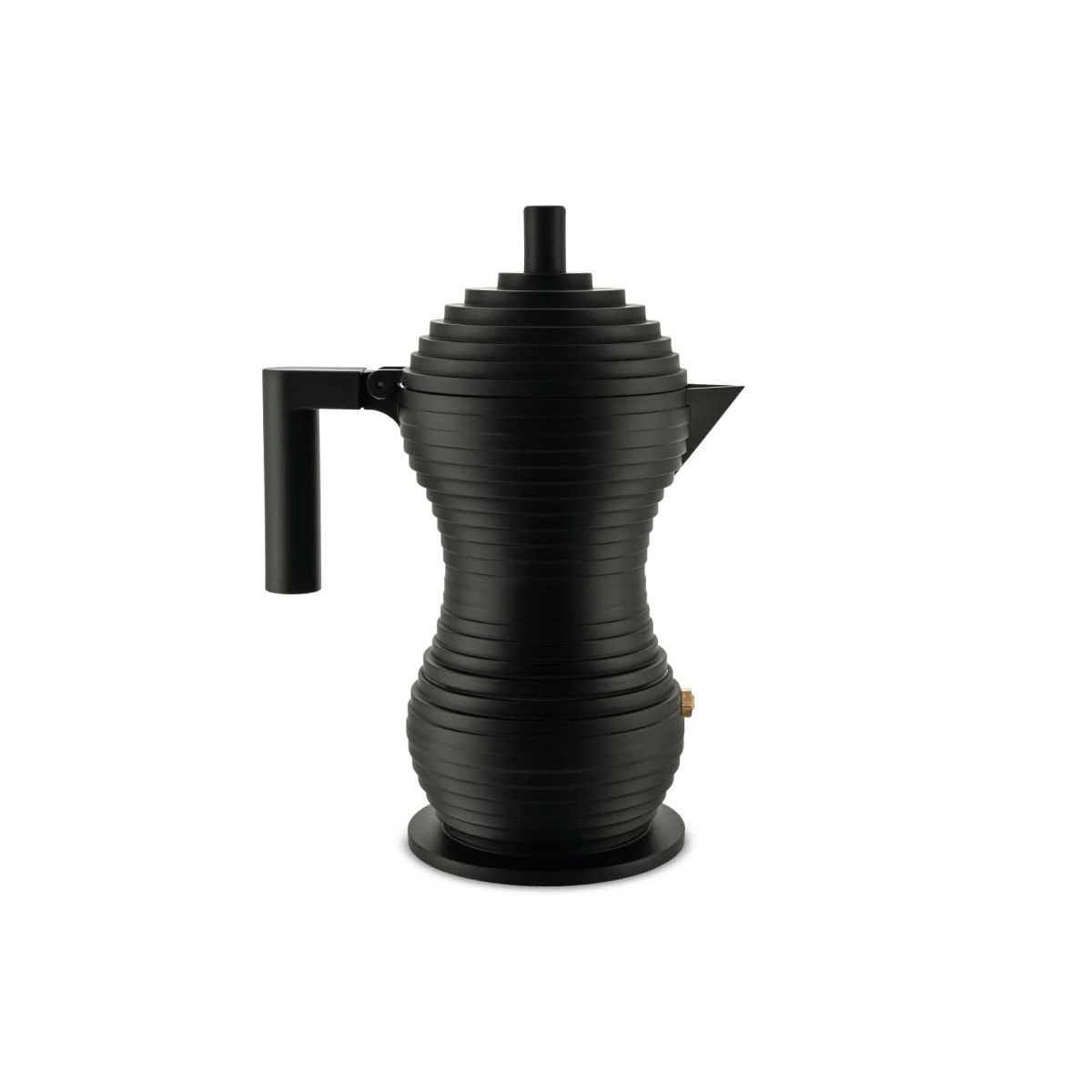 Alessi MDL02/3 BB Pulcina Caffettiera espresso Nero 3 Tazze