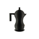 Alessi MDL02/6 BB Pulcina Caffettiera espresso Nero 6 Tazze vista