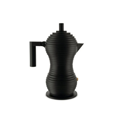 Alessi MDL02/6 BB Pulcina Caffettiera espresso Nero 6 Tazze