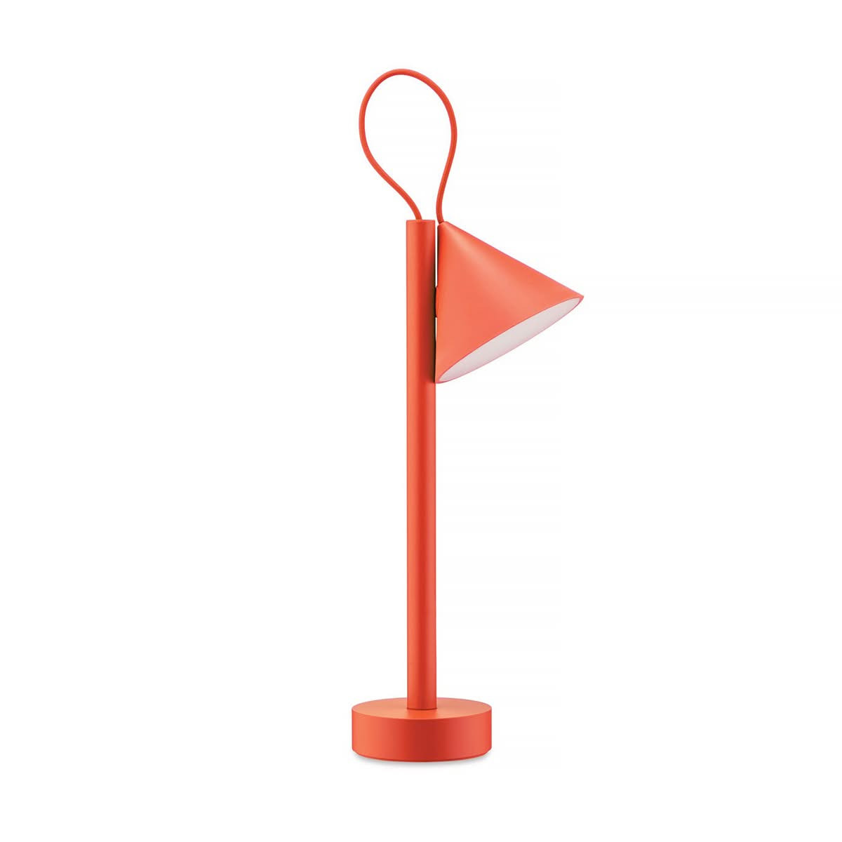 Alessi ME01 RO Tsumiki Lampada da tavolo Rosso Arancio