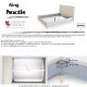 Letto Vera Advance Voulant Ring 014 Noctis meccanismo