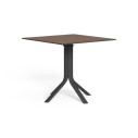 Meg Tavolo pranzo pieghevole + squared top Talenti vista finitura Charcoal-HPL Corten