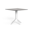 Meg Tavolo pranzo pieghevole + squared top Talenti vista finitura  White-HPL White