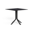 Meg Tavolo pranzo pieghevole + squared top Talenti vista finitura Charcoal-HPL Dark Grey