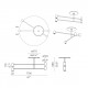 Melanocetus pl double lampada da soffitto Contardi dimensioni