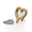Melted Heart Gold Specchio e cornice per foto Seletti dettaglio 