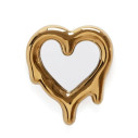 Melted Heart Gold Specchio e cornice per foto Seletti vista