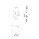 Artemide Mercury Mini lampada a sospensione dimensioni