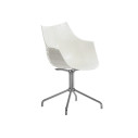 Driade Meridiana Poltroncina bianco, cromo vista