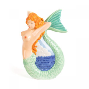 Mermaid Jug Brocca Sirena in ceramica