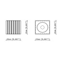 Metra C2836 Decò Lampada da soffitto Ferroluce dimensioni