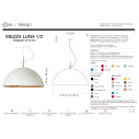 Mezza Luna 1 sospensione In-es.artdesign scheda tecnica