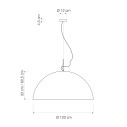 Mezza Luna 2 sospensione In-es.artdesign dimensioni