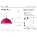 Mezza Luna 2 Nebulite sospensione In-es.artdesign scheda tecnica