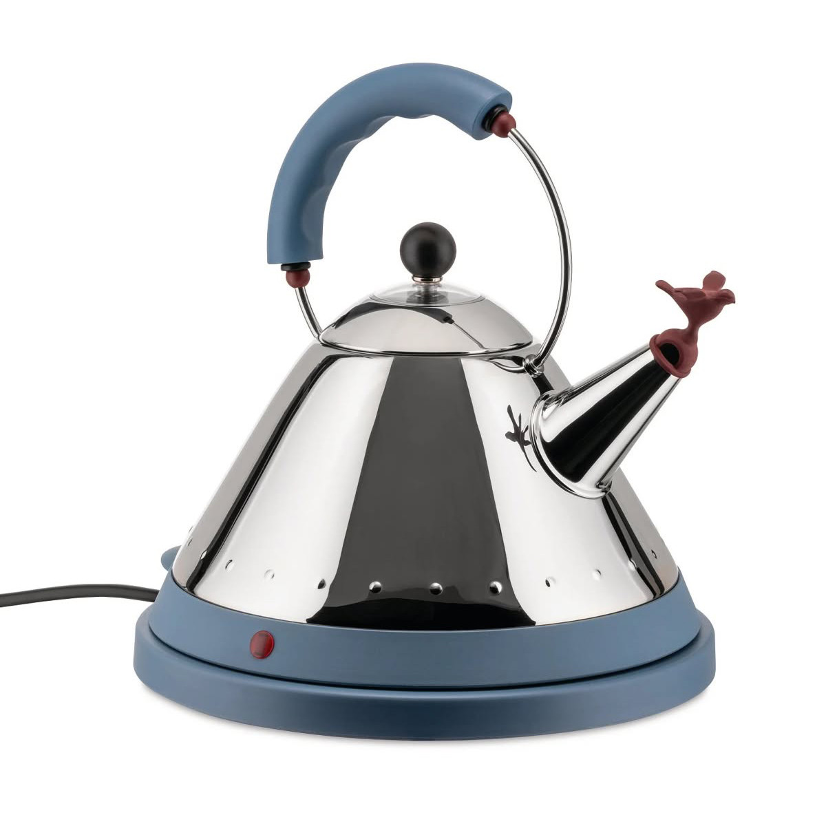 Alessi MG32 AZ Bollitore elettrico cordless Acciaio-Azzurro