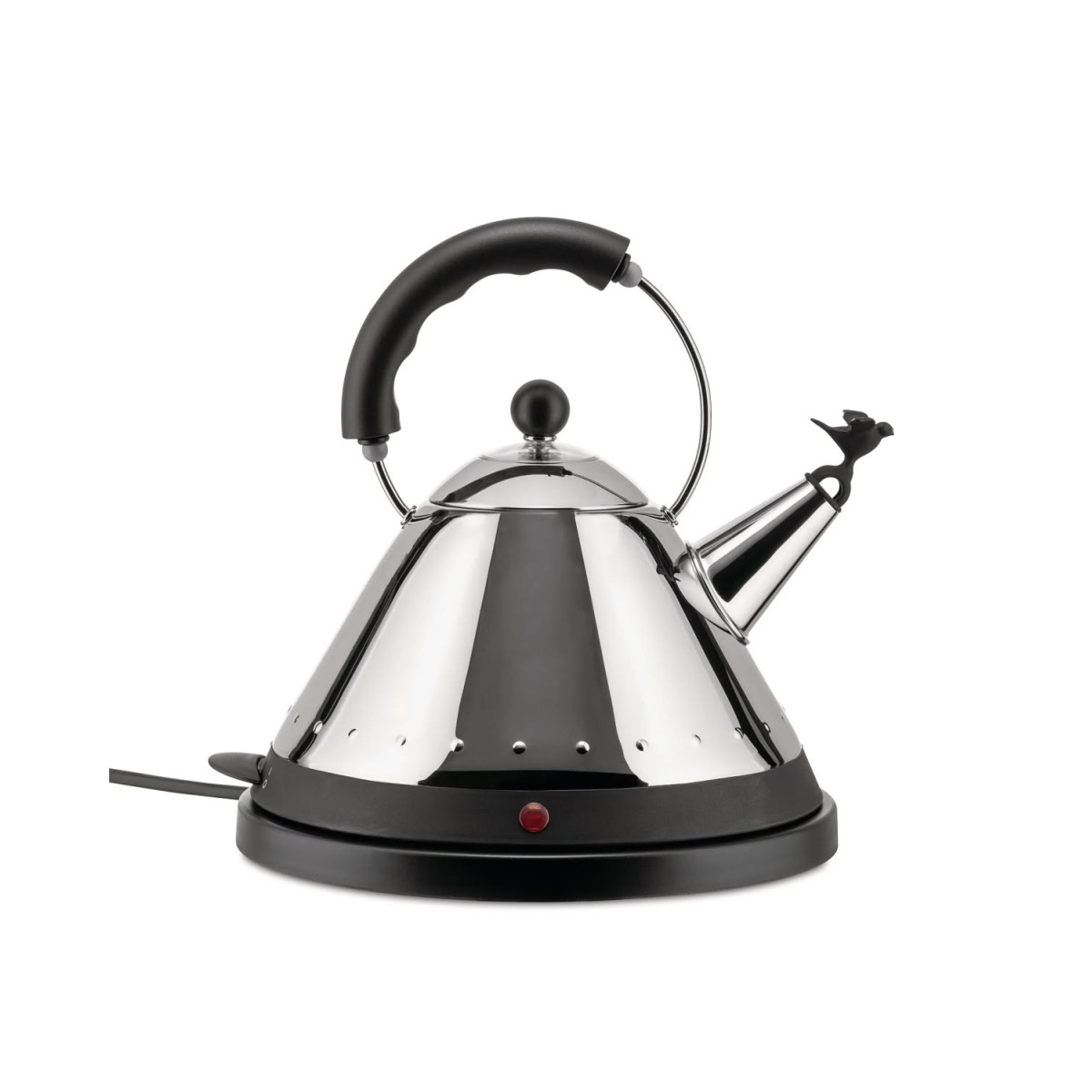 Alessi MG32 B Bollitore elettrico cordless Acciaio-Nero