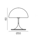 Mico lampada da tavolo Martinelli Luce dimensioni