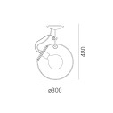 Artemide Miconos lampada da soffitto dimensioni