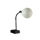 Micro T Luna lampada da tavolo In-es.artdesign bianco-base nera spenta